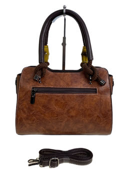 Женская сумка из искусственной кожи, цвет коричневый - Greta фото 2