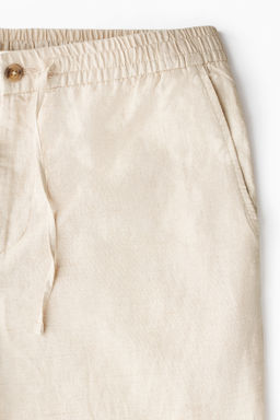Pantal?n en mezcla de lino Regular Fit - H&m фото 9