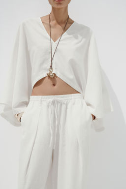 ASYMMETRIC CAPE KIMONO - Zara фото 3