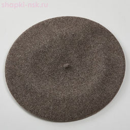 Берет Меланж фетр без отделки 11 Берет женский (56-58)