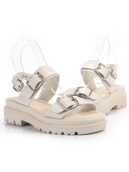 08-PEAG64-1 BEIGE Босоножки женские (натуральная кожа)