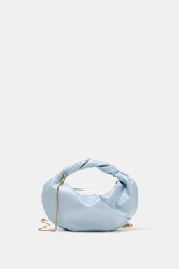 BOLSO DE MANO FRUNCIDOS / Azul - Zara фото 3