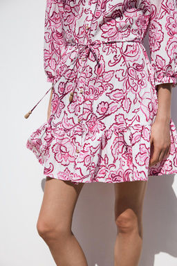 FLORAL PRINT MINI DRESS - Zara фото 6