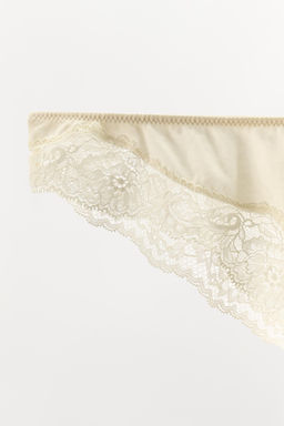COTTON LACE BRIEFS - Zara фото 5