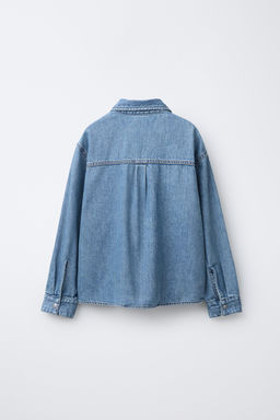 DENIM SHIRT WITH POCKETS - Zara фото 2