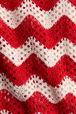 Top en punto jacquard efecto crochet - H&m фото 4