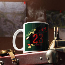Кружка С 23 февраля. Орёл, с нанесением