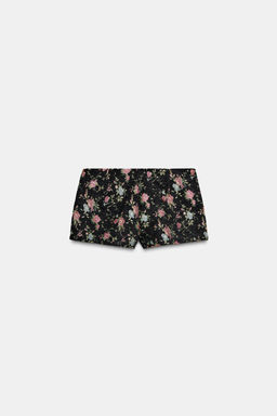 FLORAL JACQUARD MINI SHORTS - Zara фото 6