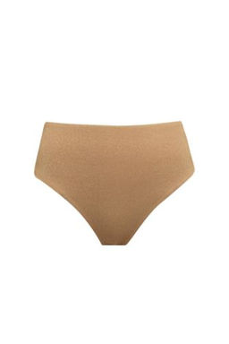 Fall in Love Regular Fit Parlak Kumas Yuksek Bel Bikini Alt