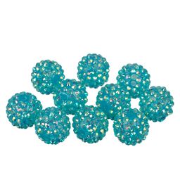 Бусина Zlatka пластик BWR-18 18 мм 10 шт №05 голубой