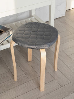 Чехол на табурет D33 графит вельвет