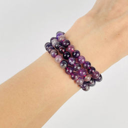 Бусины для украшений из кварцевого Аметиста (60 бусин) 39 см