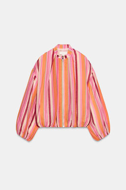 CHAQUETA BOMBER RAYAS / Multicolor - Zara фото 6