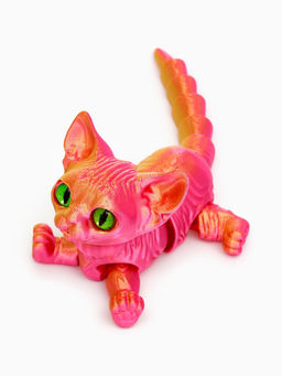 3Д - печатная игрушка «Котёнок», подвижная, цвет МИКС - Simaland фото 6