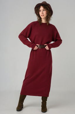 Женское теплое вязаное платье Happyfox