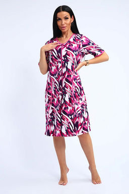 Халат женский на молнии с карманами (01057, синий) - Плиона фото 26