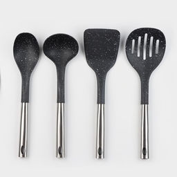 Набор кухонных принадлежностей Доляна «Космос», 4 предмета, чёрный