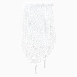 Дорожка «Доляна. Ажур», белая, 33×137 см, 100% п/э