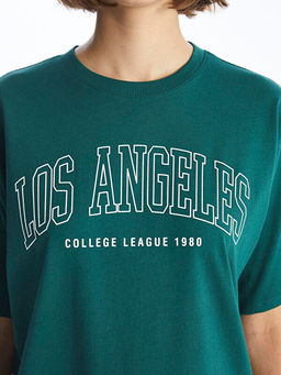 Bisiklet Yaka Oversize Kad?n Ti??rt