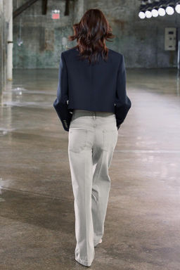 ZW COLLECTION WIDE-LEG HIGH-WAIST JEANS - Zara фото 3