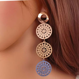 Серьги длинные на гвоздиках арт. 13 3297 (id 271259) - Rada фото 2