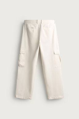 PANTAL?N CARGO RELAXED FIT / Blanco roto - Zara фото 5