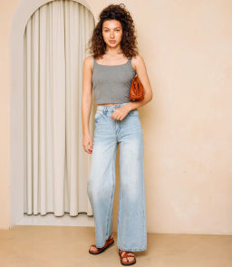 Джинсы #КТ1616 (1), голубой