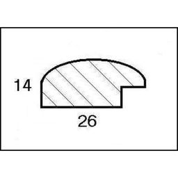 Рама для картин (зеркал) 30 х 40 х 2,6 см, дерево, Berta, орех