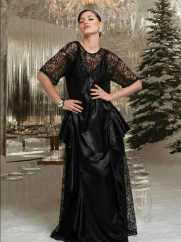 Платье вечернее нарядное с кружевом в пол - Sahar art lab фото 11