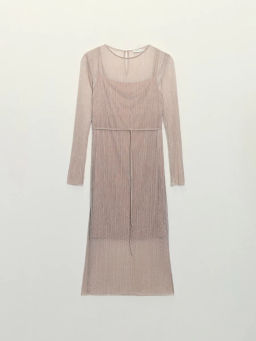 Платье миди с люрексом / Zarina