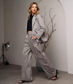 Костюм #БШ2579, светло-серый