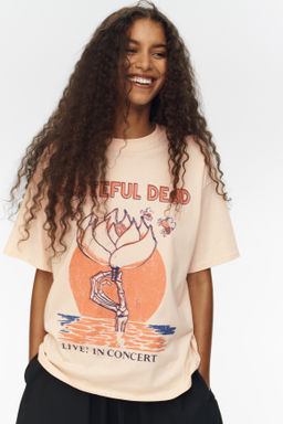 Camiseta oversize con motivo estampado - H&m фото 9