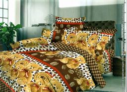 Плед мишки на кофе 1,5 сп. 150х200 см.