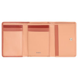 Итальянский женский кожаный кошелек DuDu серии Corsica | пудровый - Dudubags фото 2