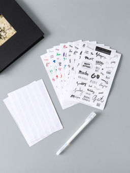 Фотоальбом на спирали 20 листов, с набором: уголки, стикеры, ручка, 17×17×2 см