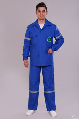 Костюм скорой помощи летний мужской 53 СиСу. Цвет: васильковый