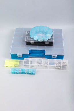 Gamma Коробка для шв. принадл. ОМ-148 пластик 28.3 x 6.2 x 3.3 см прозрачная