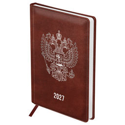Ежедневник BG 2027г. А5 176л. кожзам "Орел" (DdA5_68199) коричневый