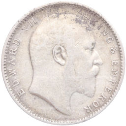 Монета 1 рупия 1906 года В Британская Индия