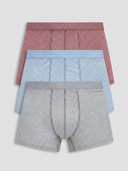 Standart Kal?p Pamuklu Esnek Erkek Boxer 3l?