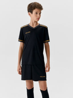 Детская футбольная форма KELME Childrens Short-sleeved Football Uniform Set Black