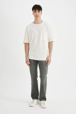 Джинсовые брюки Sergio стандартной посадки с нормальной талией и зауженными штанинами - Defacto фото 4