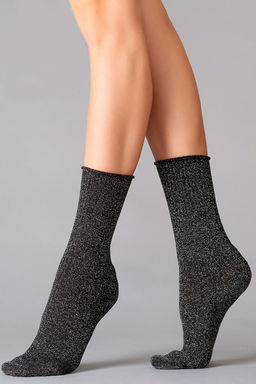 Носки 725486 Арт WS4 RIB LUREX 001 PIRATE BLACK