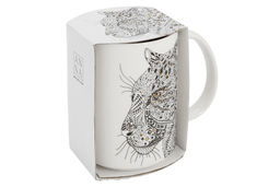 Кружка, 500 мл, фарфор N, белая, Леопард, Wild - Anna lafarg фото 3