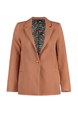 Camel Regular Astar Detayl? Dokuma Blazer Ceket TWOAW20CE0316