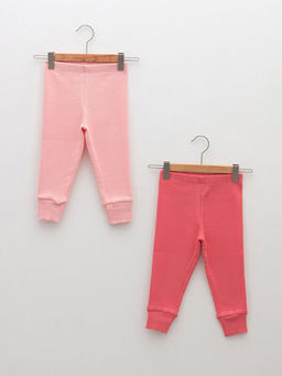 Beli Lastikli Basic K?z Bebek Pijama Alt 2li