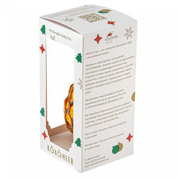 Елочная игрушка фигурка стеклянная Ананас h11см, ручная художественная роспись, подарочная упаковка (Россия) - Домашняя мода фото 5