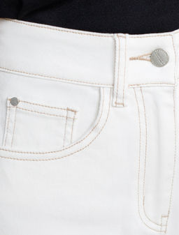 VILATTE / Джинсы-трубы с контрастной строчкой фото 4