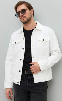 Куртка джинс F411-1257 white