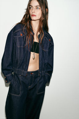 Z1975 DENIM BOMBER JACKET - Zara фото 15